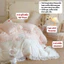 Bộ Chăn Ga Gối 4 Món Memminbedding Luxury Nỉ Nhung Sữa Thêu Nổi Êm Ái, Mượt Mà Mang Lại Sự Ấm Áp - L41661