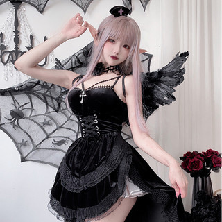 Váy đen Gothic cho Halloween - Phù thuỷ, Ma cà rồng, Cô dâu