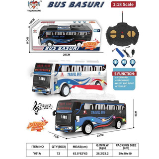 Xe Buýt Điều Khiển Từ Xa 4 Chiều – Đồ Chơi Xe Bus Cỡ Lớn Có Đèn, Quà Tặng Cho Bé