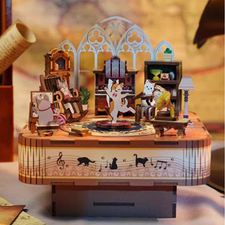 Hộp Nhạc Nhà Cơ Học Lâu Đài Ma Thuật Harry Potter Alice Đồng Hồ Hội Quà Tặng Sinh Nhật