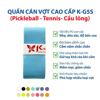 Quấn Cán Vợt KINGTEK Quấn Cán Tennis Cầu Lông Pickleball Thấm Hút Mồ Hôi Êm Mềm thegioidotap