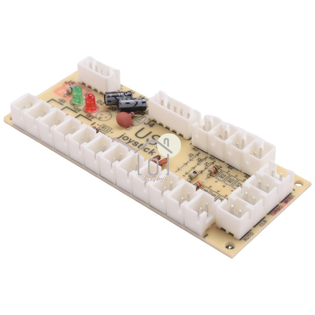 Bảng mạch cần điều khiển tự làm Bảng điều khiển tay cầm chơi game USB cho Mame Jamma và các trò chơi chiến đấu Pc khác