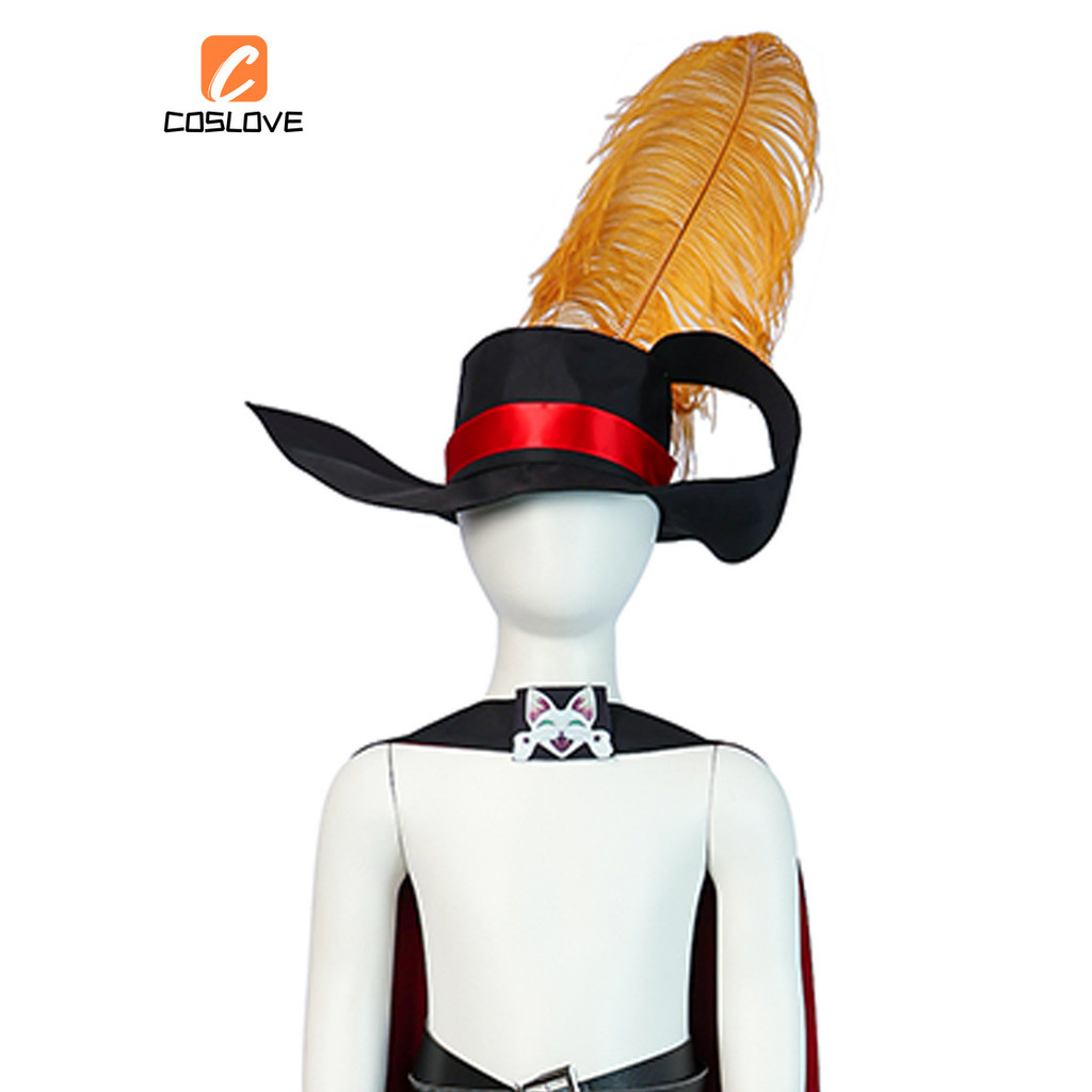 Anime Puss in Boots 2 Mèo Cosplay Quần Áo Trọn Bộ Trang Phục Trang Phục Cho Trẻ Em Áo Dài Có Mũ Halloween Đảng Cosplay