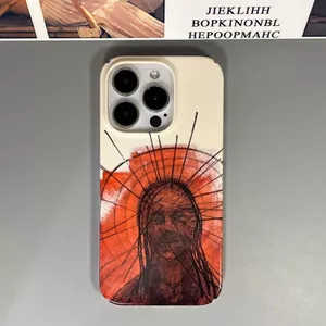 Ốp Điện Thoại QYJS Nhân Vật Sáng Tạo Thích Hợp Cho IPhone 11 15 14 13 ProMax 12 PRO 17 AIR 16 E 7 8 PLUS XR XSMAX Phim Vỏ Cứng Nam Nữ Niche
