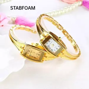 Đồng hồ nữ STABFOAM, Đồng hồ đeo tay nữ màu vàng / bạc sang trọng, Đồng hồ đeo tay cổ điển thanh lịch hợp thời trang Quà tặng cho nữ