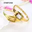 Đồng hồ nữ STABFOAM, Đồng hồ đeo tay nữ màu vàng / bạc sang trọng, Đồng hồ đeo tay cổ điển thanh lịch hợp thời trang Quà tặng cho nữ