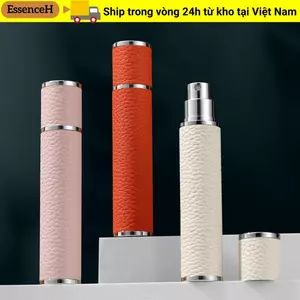 ESSENCEH 10ml Chai Nước Hoa, Nước Hoa Dưỡng Ẩm Đáy, Chai Xịt Di Động Bằng Da Đổ Lại Du Lịch