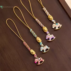 BeautifulHomeA Phong Cách Xoay Ngựa Móc Khóa Dễ Thương May Mắn Ngựa Dây Dopamine Pony Mặt Dây Chuyền Điện Thoại Chống Rơi Túi Trang Trí Máy Ảnh Quyến Rũ Luy Cô Gái Bạn Bè Quà Tặng VN