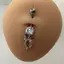 PNPIA- Mặt Dây Cá Tính Rốn Nhẫn Dành Cho Nữ Zircon Bụng Nút Móng Tay Cơ Thể Piercings Trang Sức