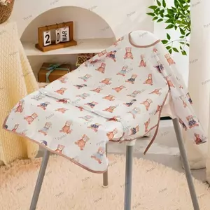 Yếm ăn sạch PYCOU, Yếm chống thấm nước toàn diện cho bé, có nắp bàn Yếm bảo hiểm toàn diện cho trẻ em không lộn xộn