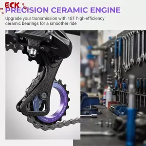 ECK Phụ Kiện Xe Đạp 18T Derailleur Phía Sau Ròng Rọc Bánh Xe Lập Dị Rỗng Chính Xác Mang Bộ Nâng Cấp Cho Hệ Thống Bánh Răng Đường Bộ HOT
