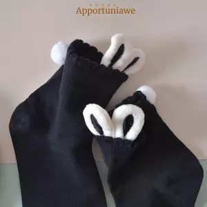 Tất IAPPORTUNIA Kawaii Lolita, Tất tai thỏ Cotton dễ thương, Tất tai động vật phong cách Hàn Quốc dành cho học sinh