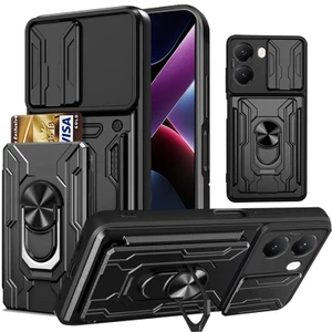 Vỏ bảo vệ chống sốc Vỏ cứng nặng có chân đế và khe cắm thẻ cho POCO X8 Pro Max X7 Pro X6 Pro X5 Pro F7 F8 Pro C75 C65