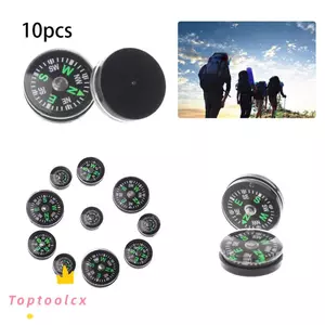 TOPTOOLCX 10 Chiếc Hướng Dẫn Thực Tế Di Động Điều Hướng Bắc Thiết Kế Nút Cắm Trại Đi Bộ Đường Dài Dụng Cụ