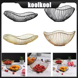 Kool Bàn Ăn Thanh Lịch Giỏ Đựng Trái Cây Dây Kim Loại Bảo Quản Bát Cho Trứng Đồ Ăn Nhẹ Bánh Mì Trang Trí Nhà Cửa Tiếp Liệu