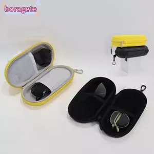 Kính đôi BORAGETE, Hộp đựng kính mắt đôi đơn giản vỏ cứng, Hộp đựng kính râm kép di động thời trang dành cho nam giới