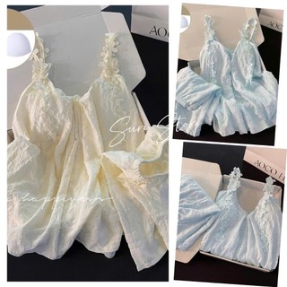 [-Order]-Bộ Đồ Ngủ Nữ 2 Dây Hoa Thêu Lụa Mềm Mát mẻ  | Pijama Dáng Rộng Kèm Quần Short Lưng Thun  mẫu hàng qc