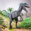 Mô phỏng nhận thức cho trẻ em Kỷ Jura Lớn Tyrannosaurus Plu Velociraptor Đồ chơi khủng long Tyrannosaurus Rex Trang trí mô hình Chiều cao 16,5cm
