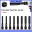ULJ 1 / 2 Drive Soet Cờ Lê Lục Giác Đầu 8-19mm Đầu Soet Dụng Cụ Loại Bỏ Lốp Adapter Cờ Lê Chuyển Đổi.