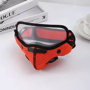 HNKMP Mặt nạ đi xe đạp mới có kính lọc Mặt nạ chống bụi thể thao Mặt nạ tái sử dụng có thể giặt được cho nam Bộ lọc Carbon hoạt tính.