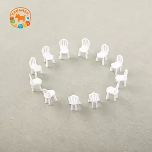 CANAMEK 8 / 10 Cái Tỉ Lệ 1: 75 Ăn Tối Mô Hình Ghế Mini Nhà Búp Bê Nội Thất Trang Trí CSF