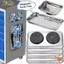 NOTE1 1 Khay Linh Kiện Từ Tính, Dụng Cụ Nam Châm Bạc Dụng Cụ Tổ Chức, Vuông Tròn Bền Đẹp Đa Năng Phần Thép Không Gỉ Bát Để Bảo Quản Vít Tự Động Hút Miếng Lót Dụng Cụ