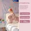 MAKY Nhồi Bông Sang Trọng Búp Bê Thỏ Mềm Mại Lông Tơ Thỏ Đồ Chơi Có Ren Hoa Viền Satin Nơ Ngọt Tặng Cho Bé Gái Trẻ Em Trang Trí Phòng Ngủ VN