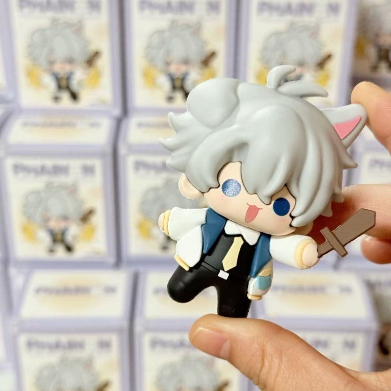 6.5cm Trò Chơi Honkai: Star Rail Khaslana Phainon Anime Hình Đồ Chơi Phiên Bản Q Tai Mèo Phainon Cosplay Đồ Trang Trí Xe Hơi