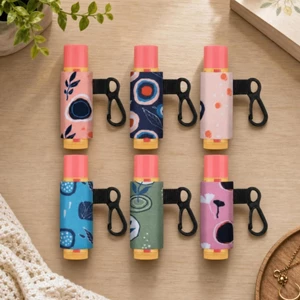 6 Miếng Lip Salve Tay Hình Trụ Chapstick Tay Treo Môi Salve Giá Đỡ Di Động Làm Đẹp Phụ Kiện Phù Hợp Với Kích Thước Tiêu Chuẩn