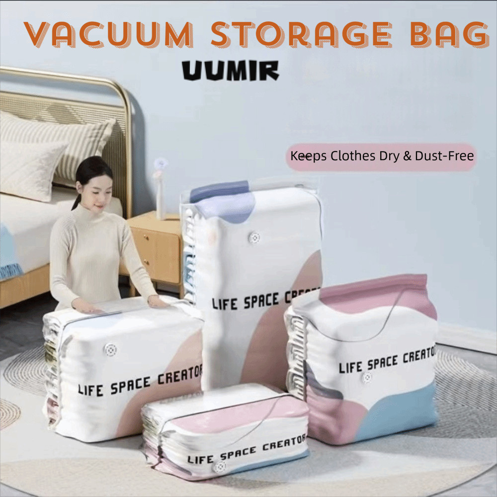 UUMIR Túi lưu trữ chân không UUMIR, Túi hút chân không không tiết kiệm không gian, Túi nén nén nén nén nén có thể tái sử dụng Túi nén lưu trữ Desig Đóng gói du lịch
