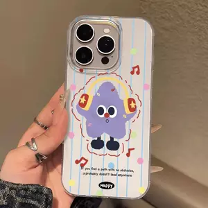 Đeo tai nghe Purple Star Cartoon cho trường hợp iPhone 17promax 161514 hai lớp IMD