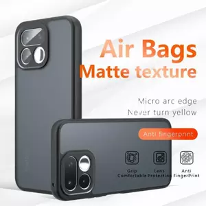 Ốp Lưng Cho Realme 16T Kết Cấu Da Túi Khí Mờ Không Bao Giờ Biến Màu Vàng Chống Rơi Vỏ Điện Thoại