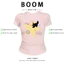 BOOM Áo Baby Tee Nữ Cotton Ôm Body-Áo Thun Ngắn Tay Y2K In Hình PhongCách Mùa Hè, Cổ Tròn Hàng Đầucách hàn quốc phong325