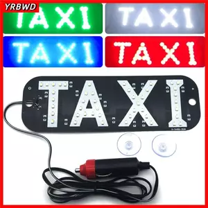 Đèn tín hiệu ô tô YRBWD, Đèn LED Taxi tín hiệu 45SMD 2835, Bảng điều khiển đầy màu sắc với công tắc kính chắn gió Cab Đèn báo phụ kiện ô tô