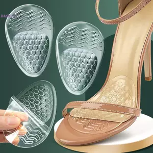 1 Cặp Miếng Lót Chân Trước Giảm Đau Chỉnh Hình Đế Đệm Silicon Sandal Sản Phẩm Chăm Sóc Bàn Chân GEL Miếng Lót Giày Chống Trơn Trượt