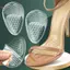 1 Cặp Miếng Lót Chân Trước Giảm Đau Chỉnh Hình Đế Đệm Silicon Sandal Sản Phẩm Chăm Sóc Bàn Chân GEL Miếng Lót Giày Chống Trơn Trượt