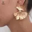Bông tai thả hình lá bạch quả hình học Bohemian dành cho nữ Phụ kiện trang sức tai [Mina]