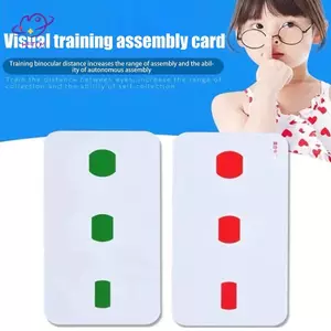 Thẻ thực hành đào tạo trực quan HFTOY Trẻ em Strabismus Khả năng cận thị Điều chỉnh tập thể dục Fusion Hiệu chỉnh chức năng thị giác ~