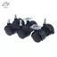 HFTOY 1 Cặp 1 Inch Bánh Xe Đa Năng Xoay Bánh Xe Con Lăn Nội Thất Ghế Văn Phòng Bánh Xe Có Phanh Cho Phụ Kiện Hành Lý ~