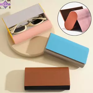 RTJIFSS Kính Kép, Da PU Di Động Đôi Kính Mắt, Thời Trang Hai Lớp Chống Thấm Nước 2 Khe Hộp Kính Mát Dành Cho Nữ