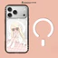 Ốp điện thoại từ tính hình chú thỏ dễ thương cho iPhone 15 14 13 16 Plus 17Pro Max 17 Vỏ khí chống sốc Bảo vệ mặt sau