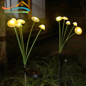 Đèn nấm năng lượng mặt trời Chế độ ấm áp và đầy màu sắc Chiếu sáng lâu dài