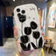 Ốp lưng tương thích cho iPhone 17 Air 16 15 14 13 12 11 Pro X XR XS Max SE 2020 6 7 8 Plus Kem gợn sóng viền cong Họa tiết hoa Tulip NYK478