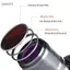 Guansfs Vòng chuyển đổi bộ lọc ống kính từ tính 77mm Vít để chuyển đổi chủ đề thành