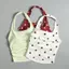 Girls (90-150) Retro Đen Trắng Chấm Bi Cổ Ngắn Phong Cách Tương Phản Dây Màu Sắc Phù Hợp Với Áo