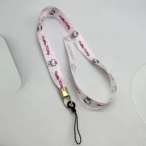 Dây buộc điện thoại Hello Kitty dễ thương Dây đeo điện thoại Dây đeo cổ đa năng có thể điều chỉnh cho túi đựng thẻ điện thoại Cốc máy ảnh
