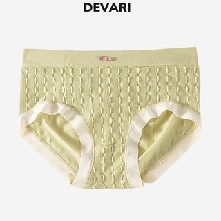 Quần lót nữ cotton viền lụa mềm mịn kháng khuẩn khử mùi họa tiết nơ gợi cảm đáng yêu DEVARI L012
