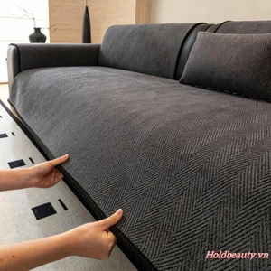 Vỏ bọc ghế sofa Chenille mềm hiện đại Vỏ bọc ghế sofa tối giản có thể giặt được Tấm bảo vệ ghế sofa chống trượt