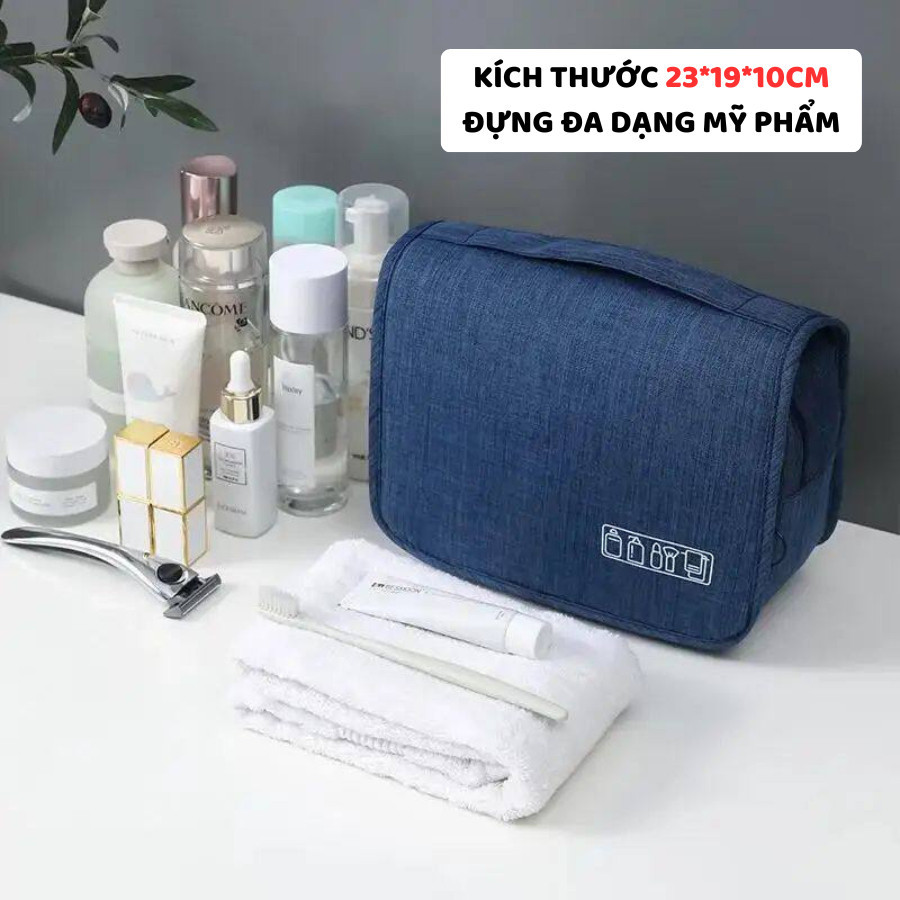 Túi Đựng Mỹ Phẩm Du Lịch ENODA HOME, Túi Đựng Đồ Dùng Cá Nhân Gấp Gọn Nhiều Ngăn Có Móc Treo TUIMP002
