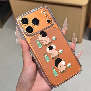 Crayon Shin-chan Ốp điện thoại cho iPhone 17 16 15 14 13 12 11 XR 13PRO silicon trong suốt mềm,Các cặp đôi vỏ chống sốc